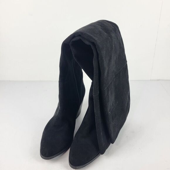 BP. Luke Over The Knee Tall Boots Black Faux Suede Size 6M - Picture 16 of 16